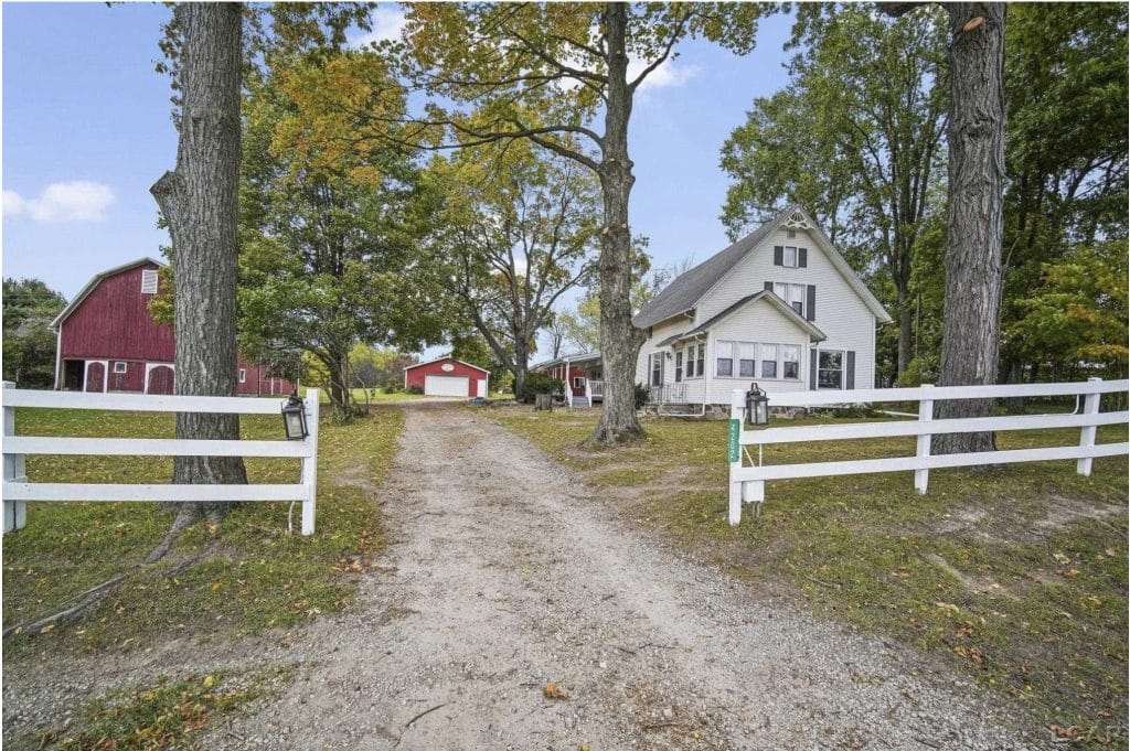 Circa Historic Farmhouse For Sale With Barn And Outbuildings On