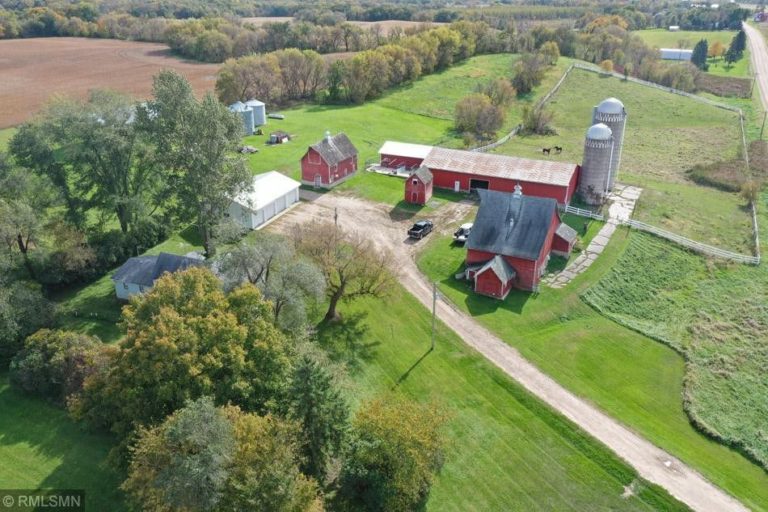 c.1930 Farmstead With Barn/Silos And Outbuildings on 43 Acres in ...