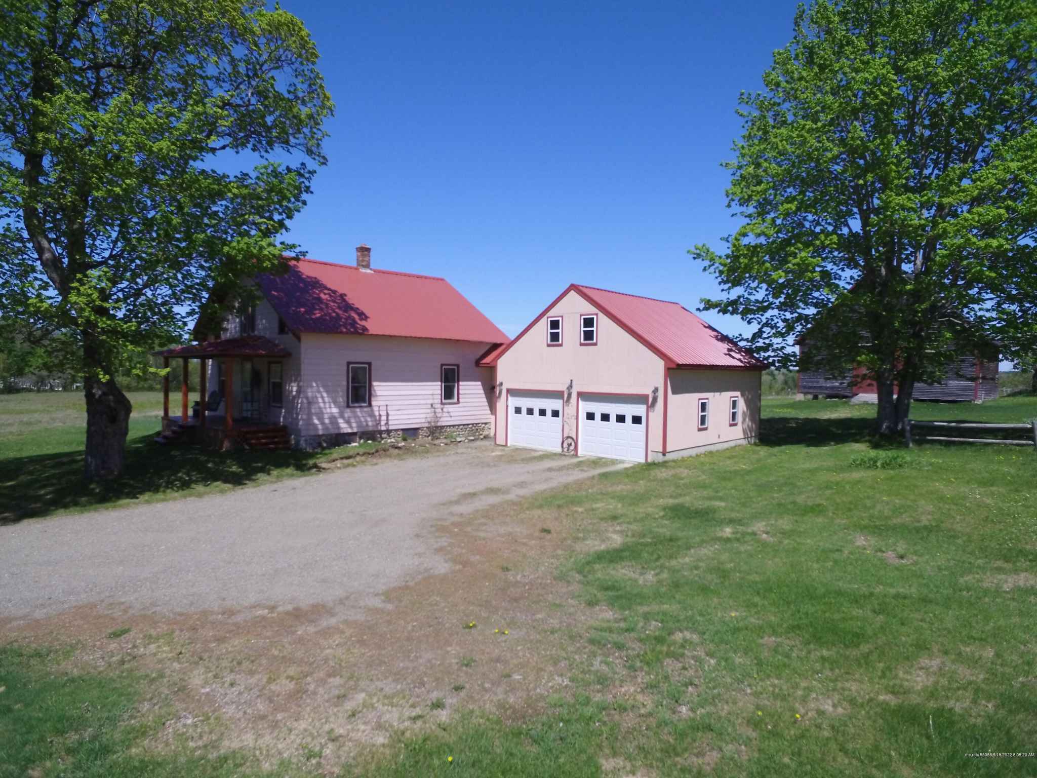 Maine Hobby Farm For Sale W Garage Barn And Brook On 115 Acres Kingman   1610me 