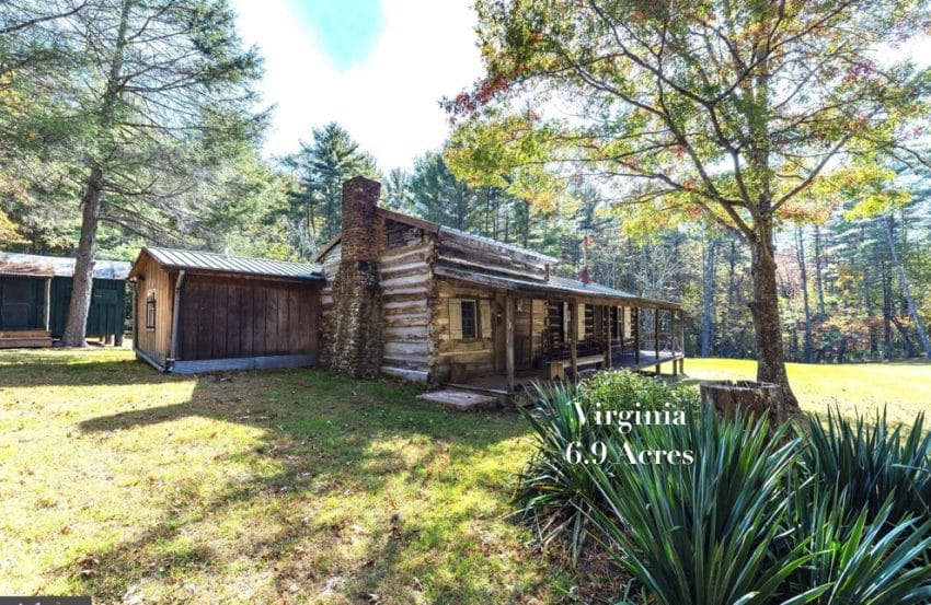 Virginia log cabin for sale