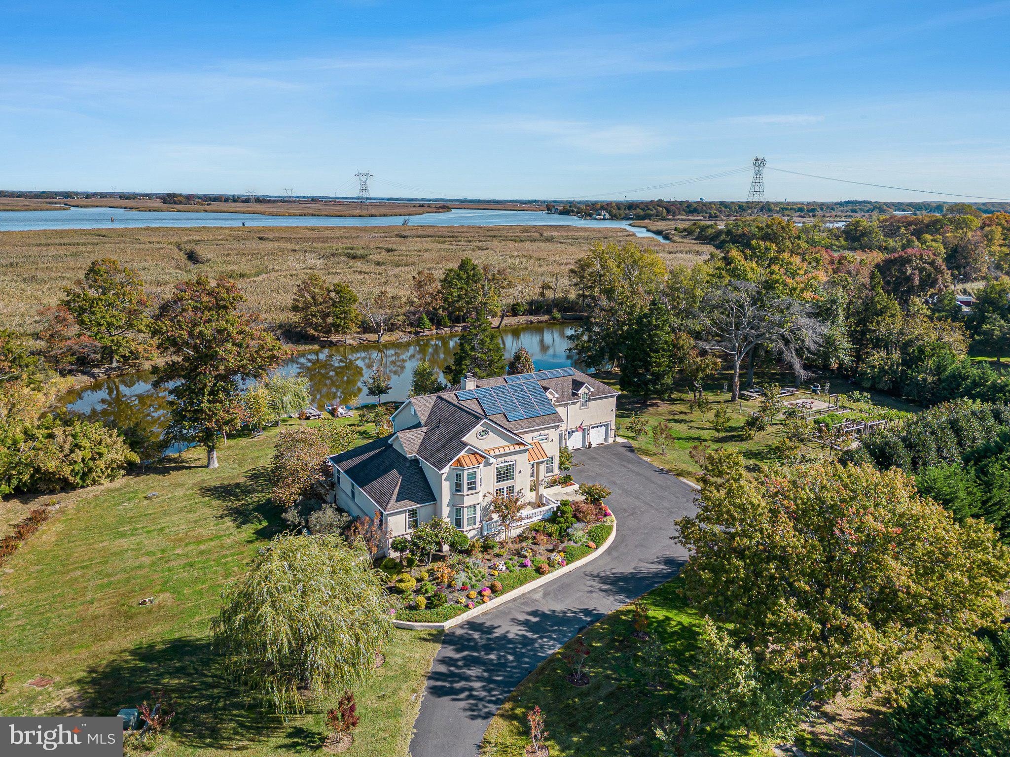 Circa 2009 Waterfront Estate For Sale W/Garage And Pond on 4.6 Acres