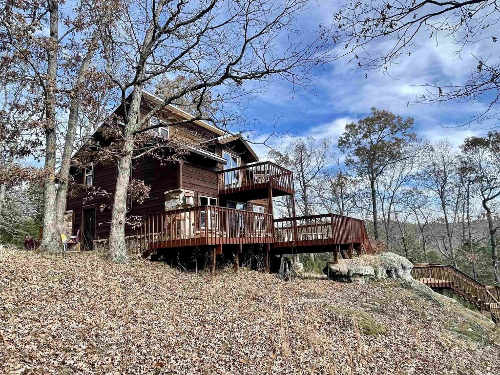 Rustic Cabin For Sale W/Views/Trails And Creek on 40 Acres. Arkansas