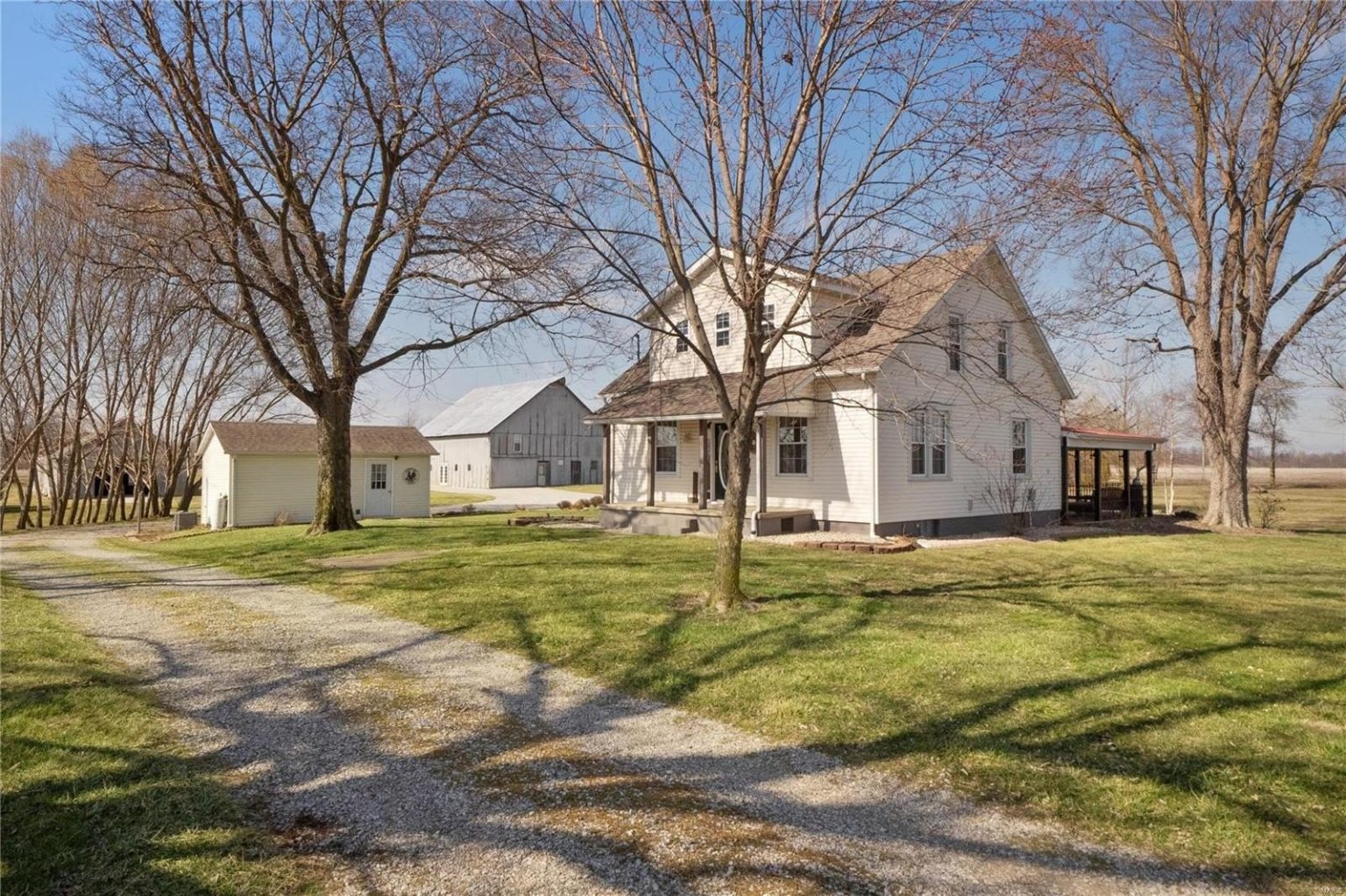 Circa 1925 Farmhouse For Sale W/Garage/Barns And Outbuildings on 3