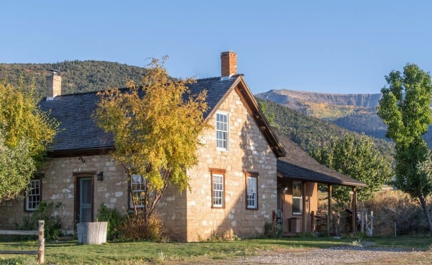 Utah pioneer stone farmhouse for sale