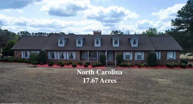North Carolina country home for sale
