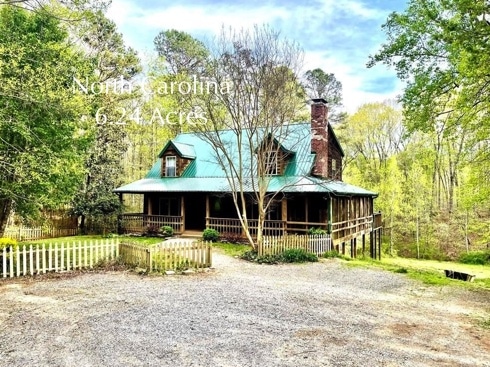 North Carolina log cabin for sale