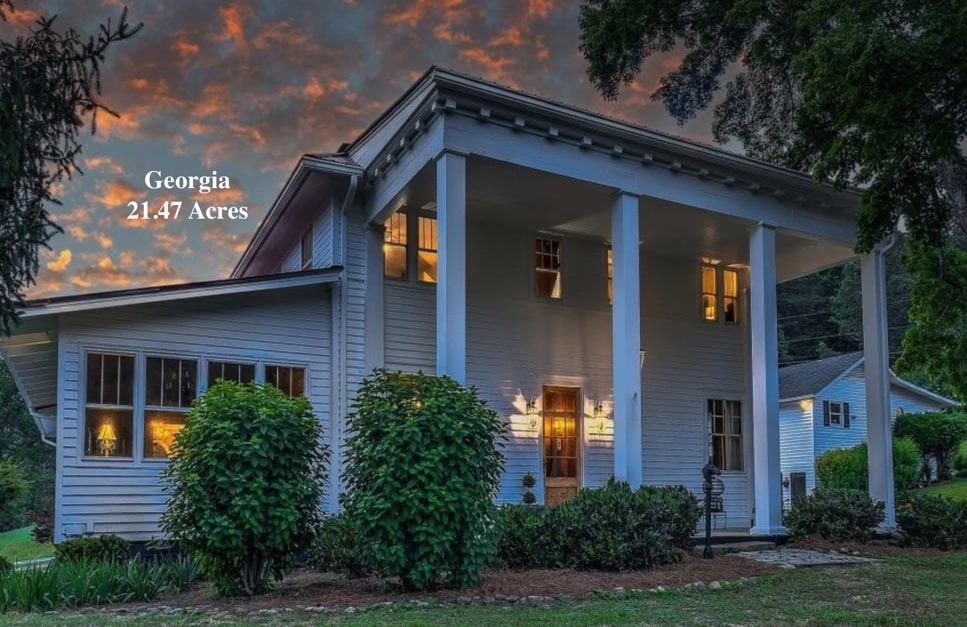 Circa 1914 Georgia B&B For Sale With 21+ Acres, Views, Multiple ...