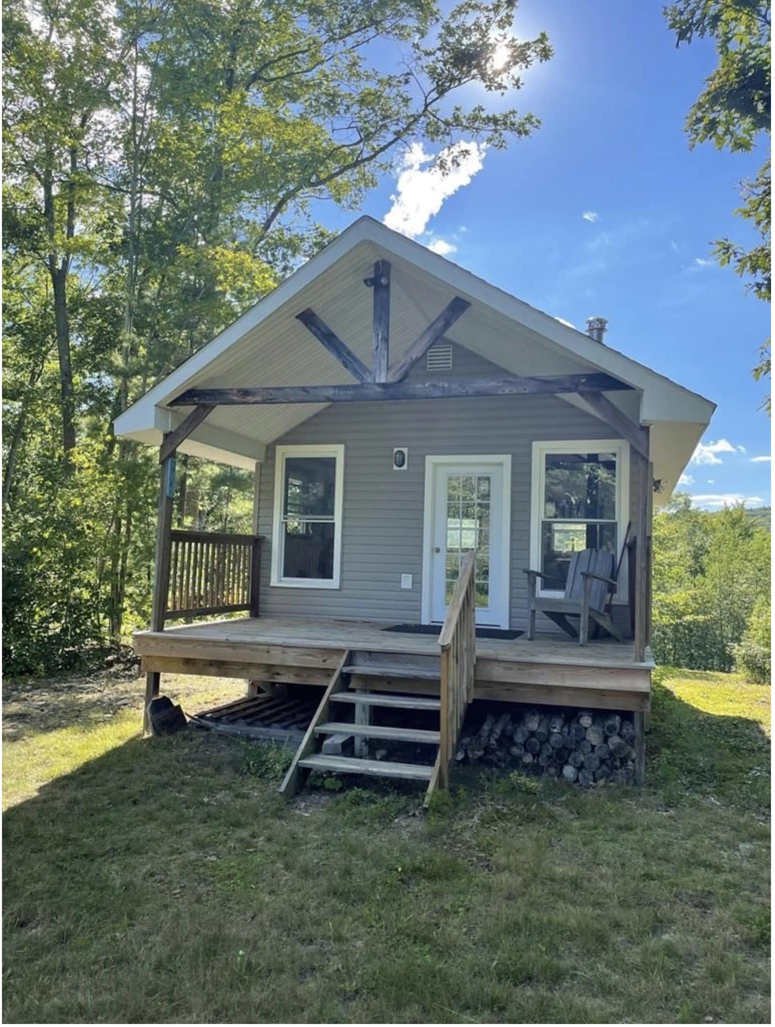 Off-Grid Cabin For Sale W/Outbuildings on 17 Private Acres New York ...