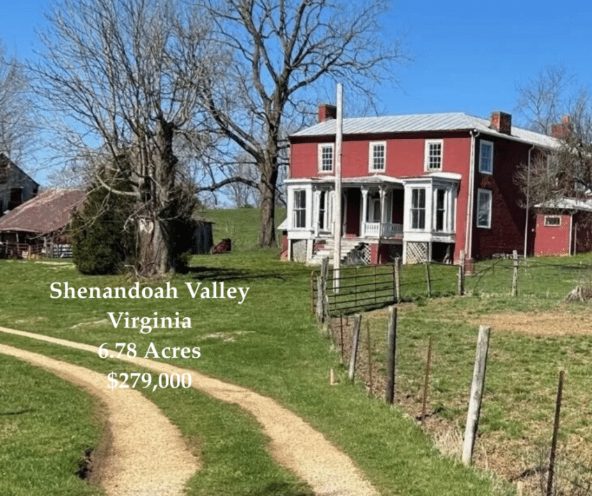 Shenandoah Valley fixer upper farmhouse for sale