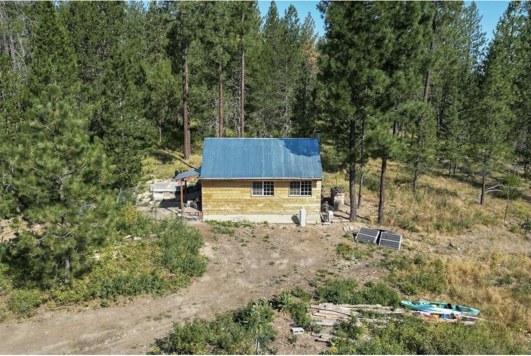 OffGrid Cabin For Sale on 10 Secluded Acres Washington State 110,000