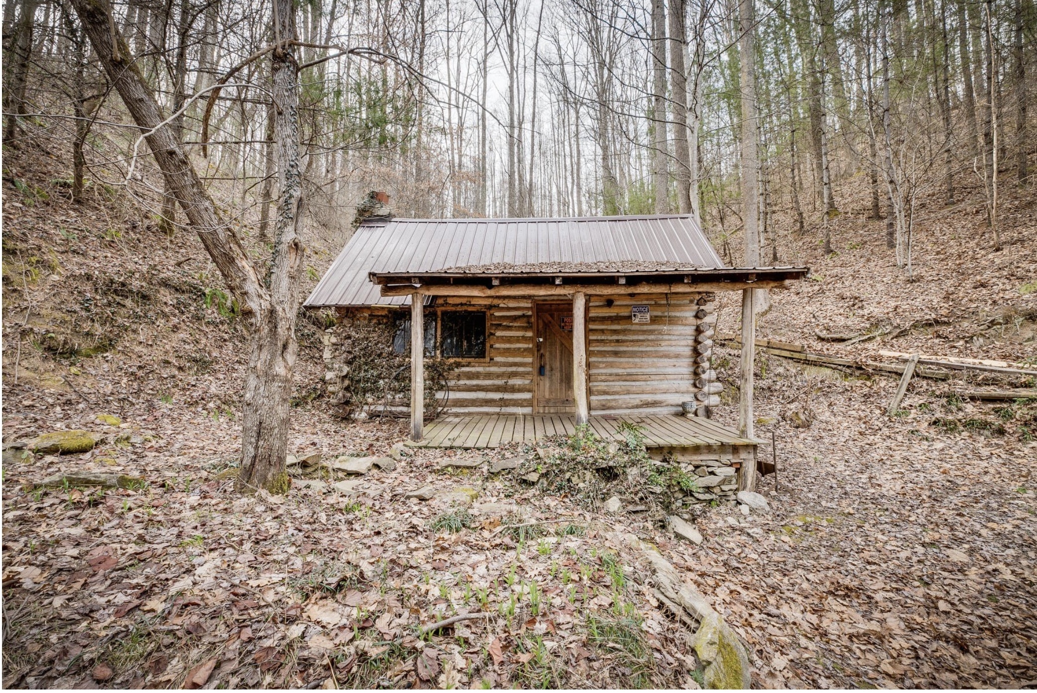 OffGrid Fixer Upper Log Cabin For Sale W/Views/Springs And Ponds on 11