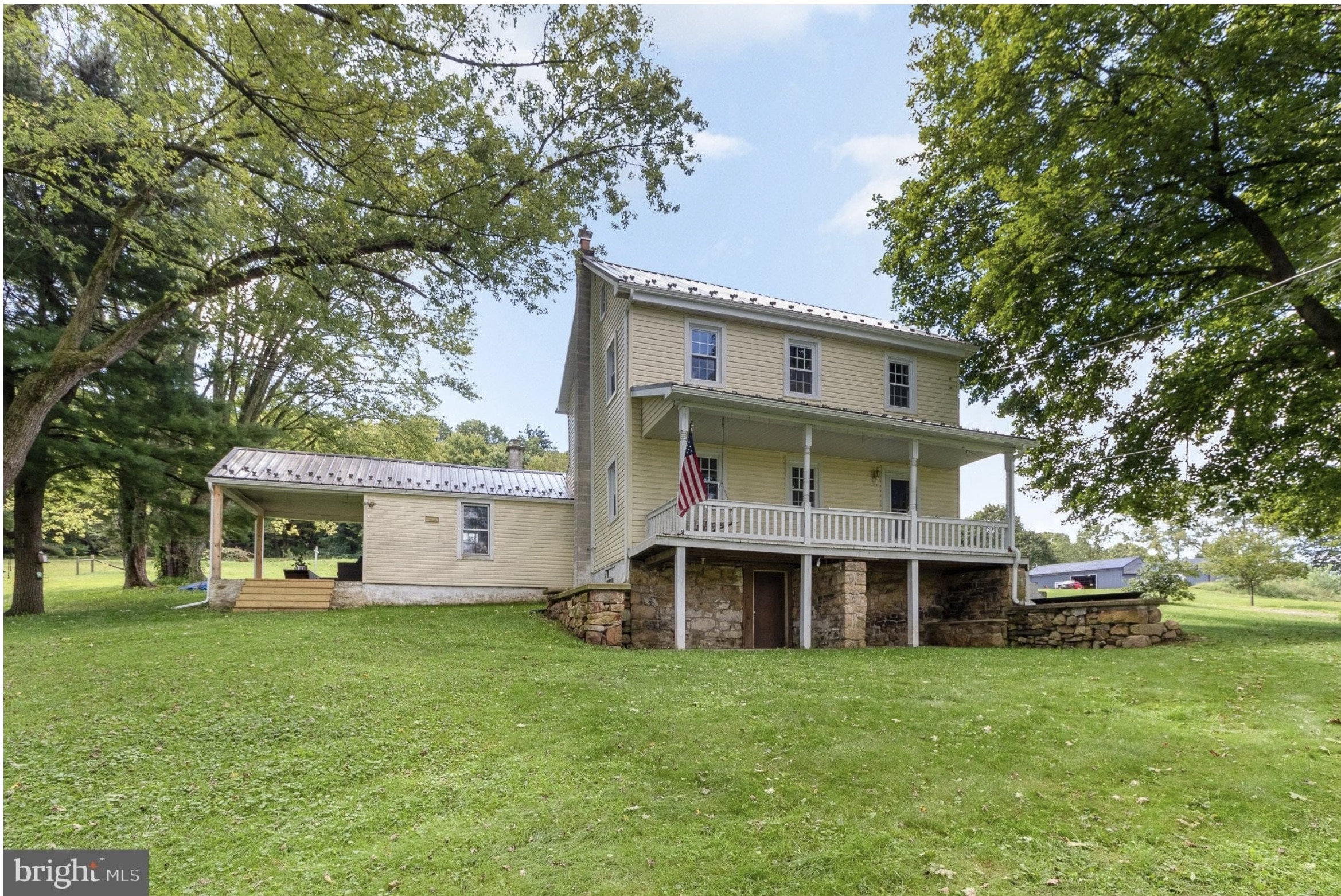 Circa 1850 Updated Farmhouse For Sale With Barn on 5.8 Acres ...