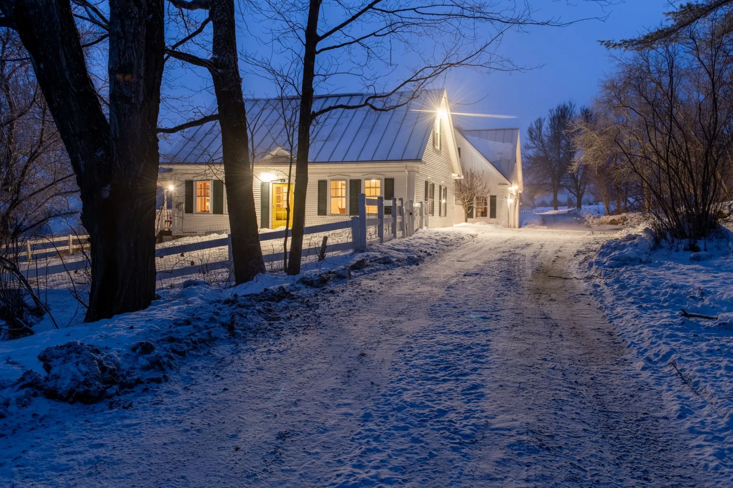 c.1831 Vermont Farmhouse For Sale With Big Red Barn, 61.55 Acres and