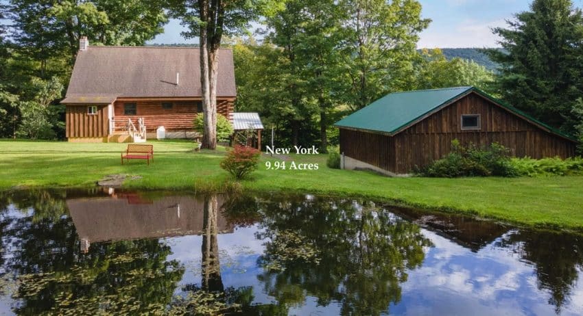 New York log cabin for sale