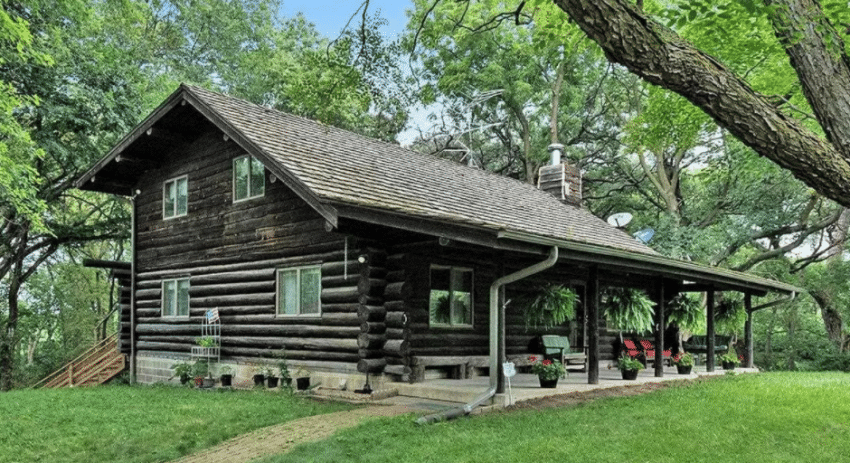 rustic log cabin