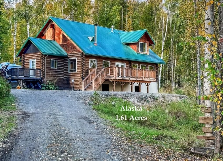 Alaska log home for sale