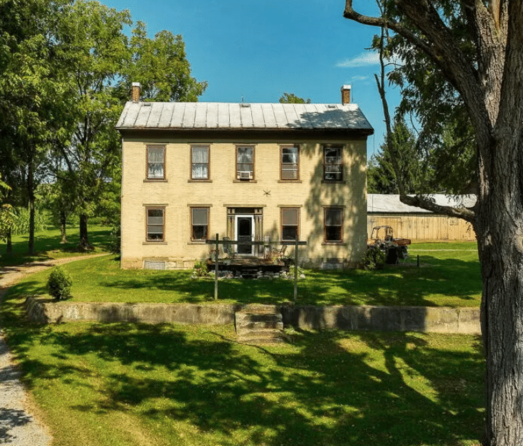 brick farmhouse