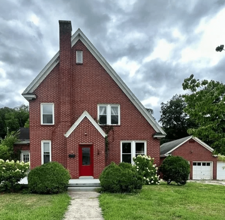 2-story brick home