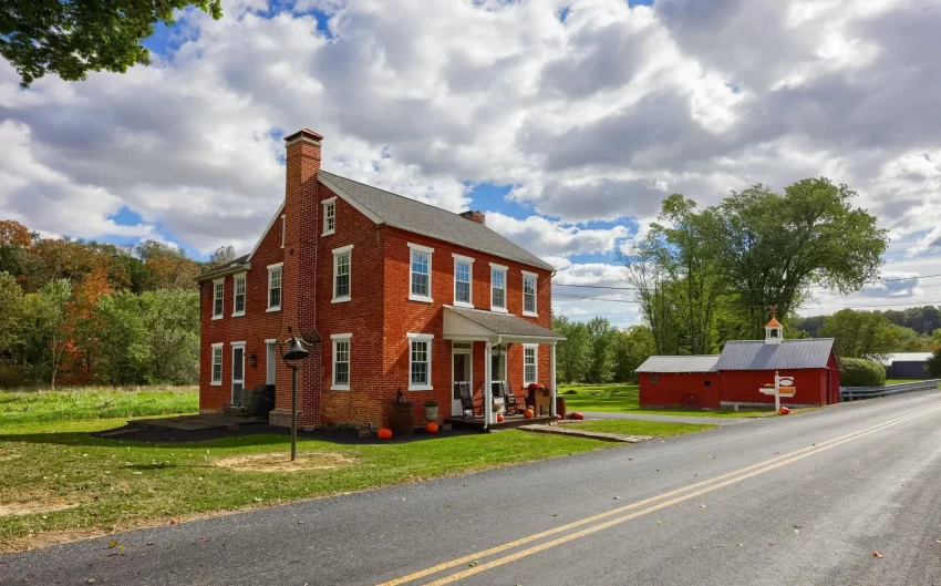 pennsylvania brick farmhouse for sale