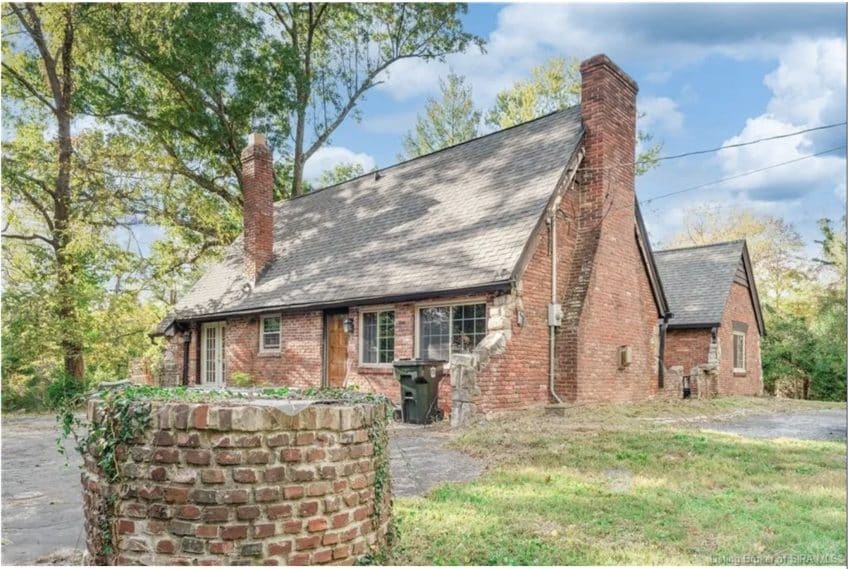 Indiana red brick cottage for sale