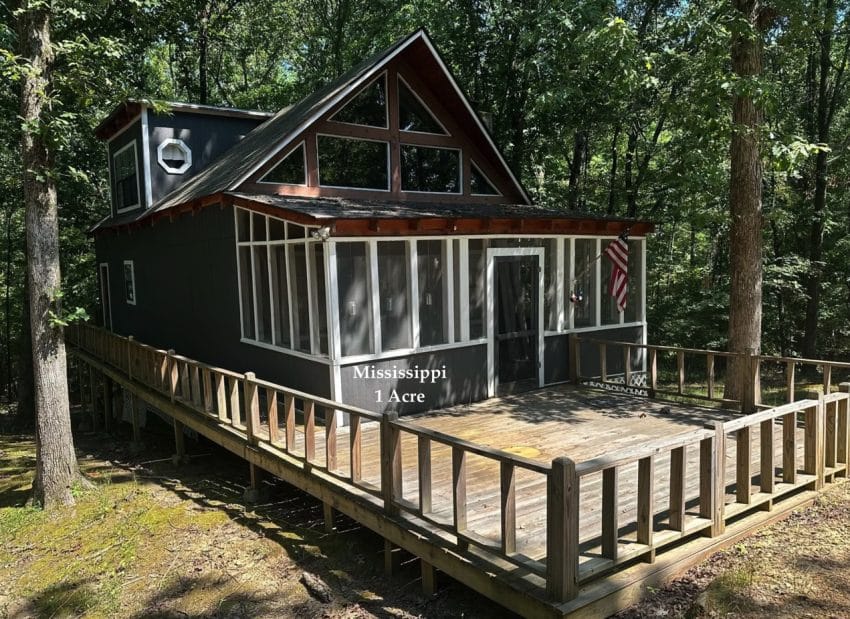 cabin by the lake