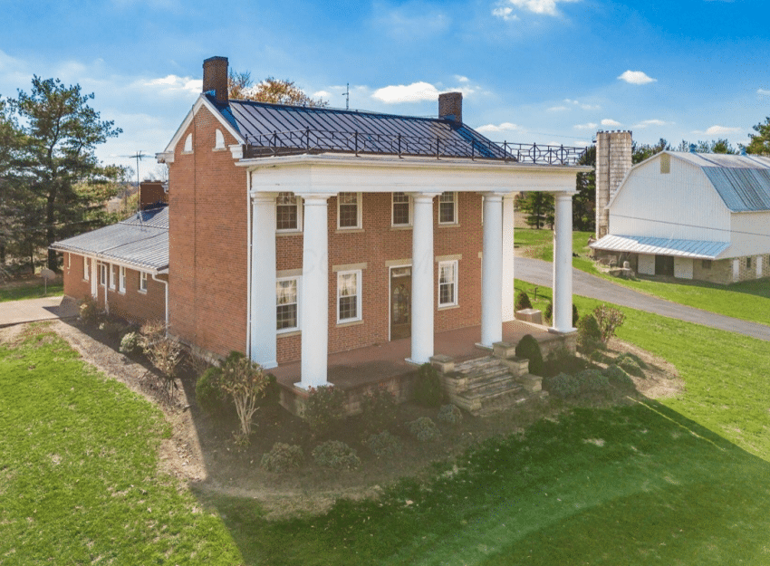 historic brick farmhouse