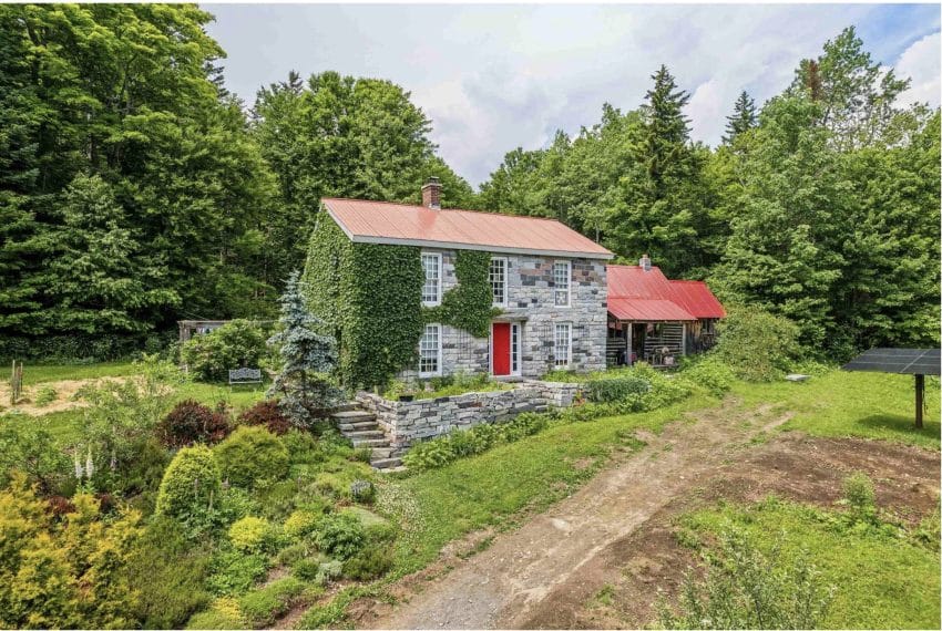 Vermont Off-Grid Stone Home