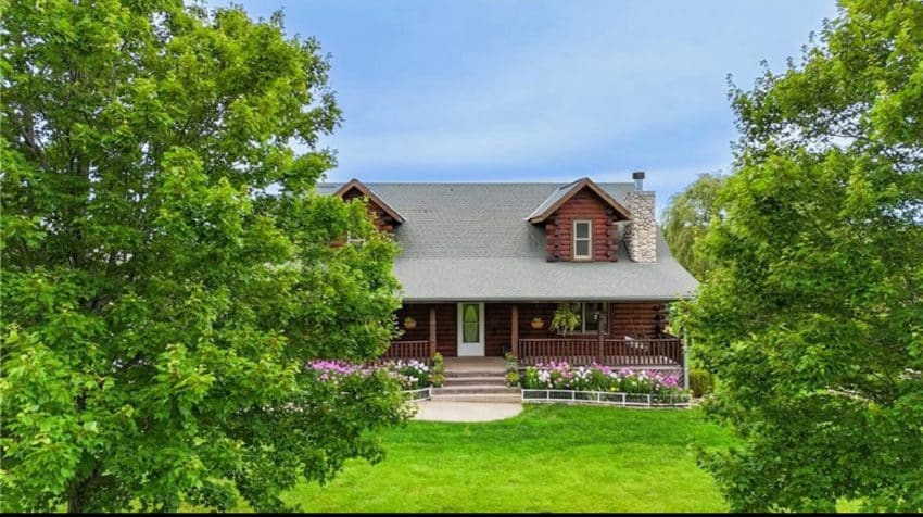 Rustic log cabin