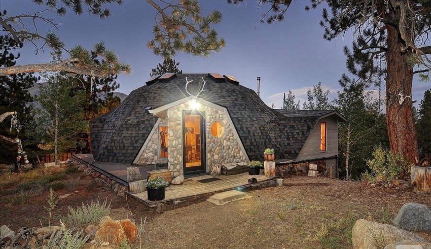 Rustic dome home