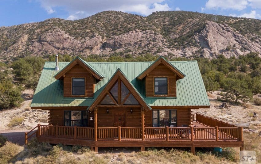 Rustic log cabin