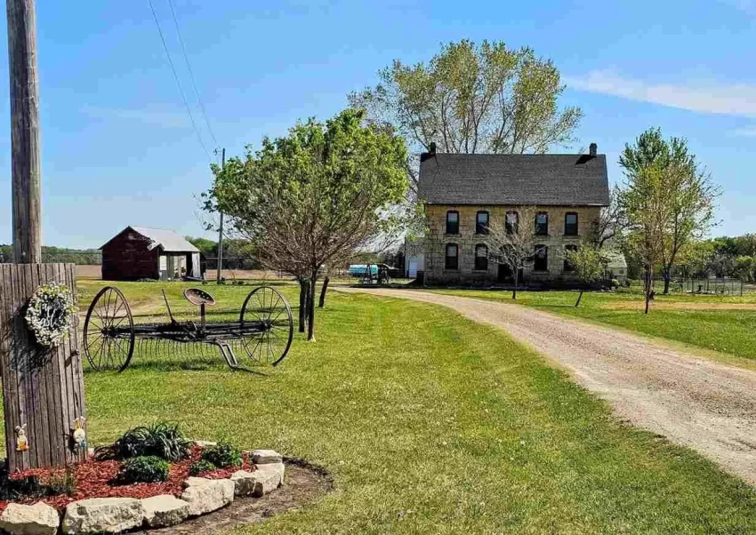 Kansas limestone home