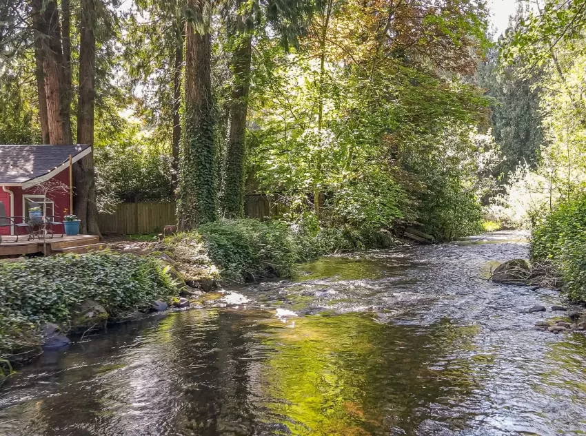 oregon creek front home