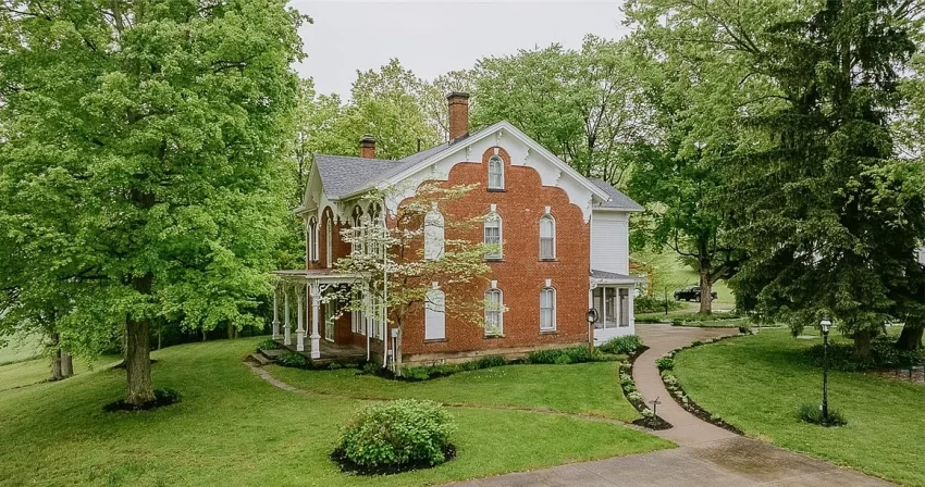 brick ohio farmhouse