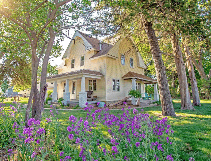 two-story Nebraska farmhouse for sale