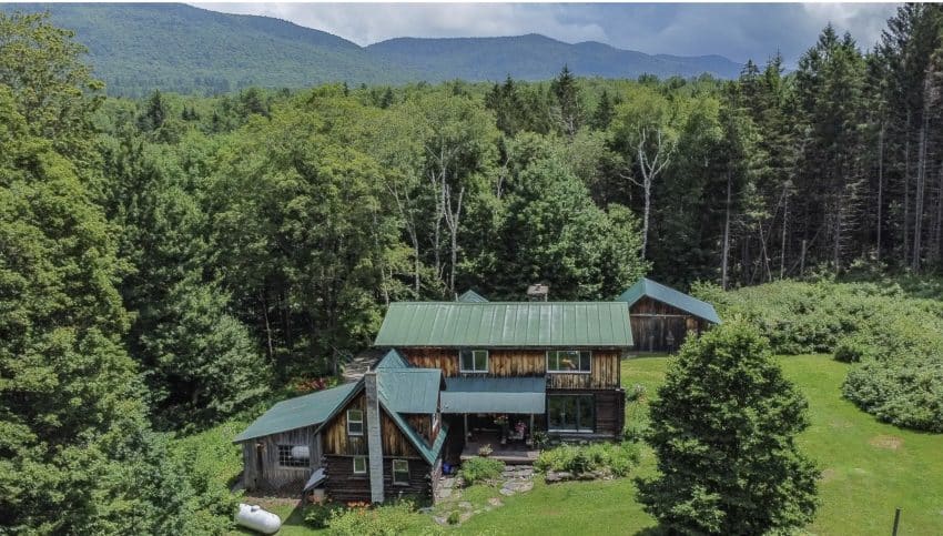 Vermont Mountain Log Home