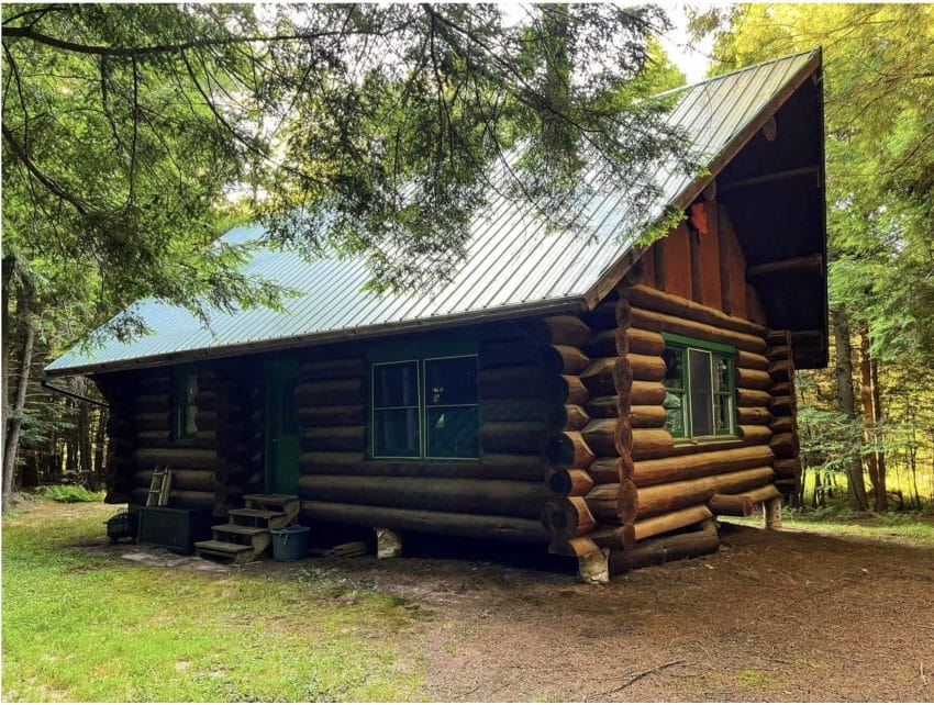 New York Off-Grid Log Cabin