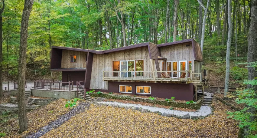 wisconsin woodland home