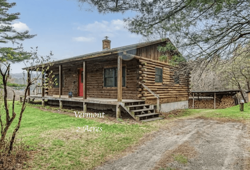Vermont log cabin