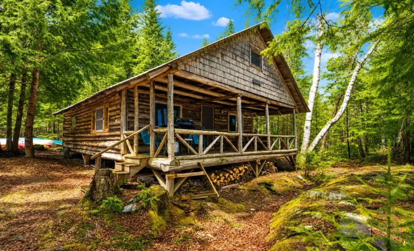waterfront maine cabin