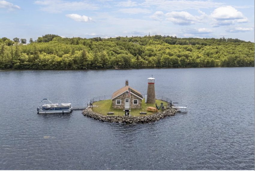 Maine Island Stone Cottage