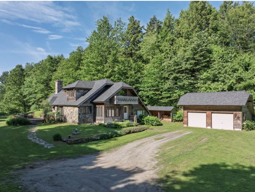 Vermont Chalet-Style Stone Country Home