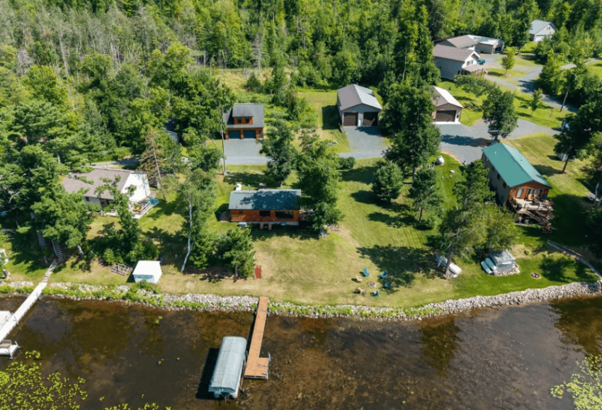 lakefront wisconsin cabin